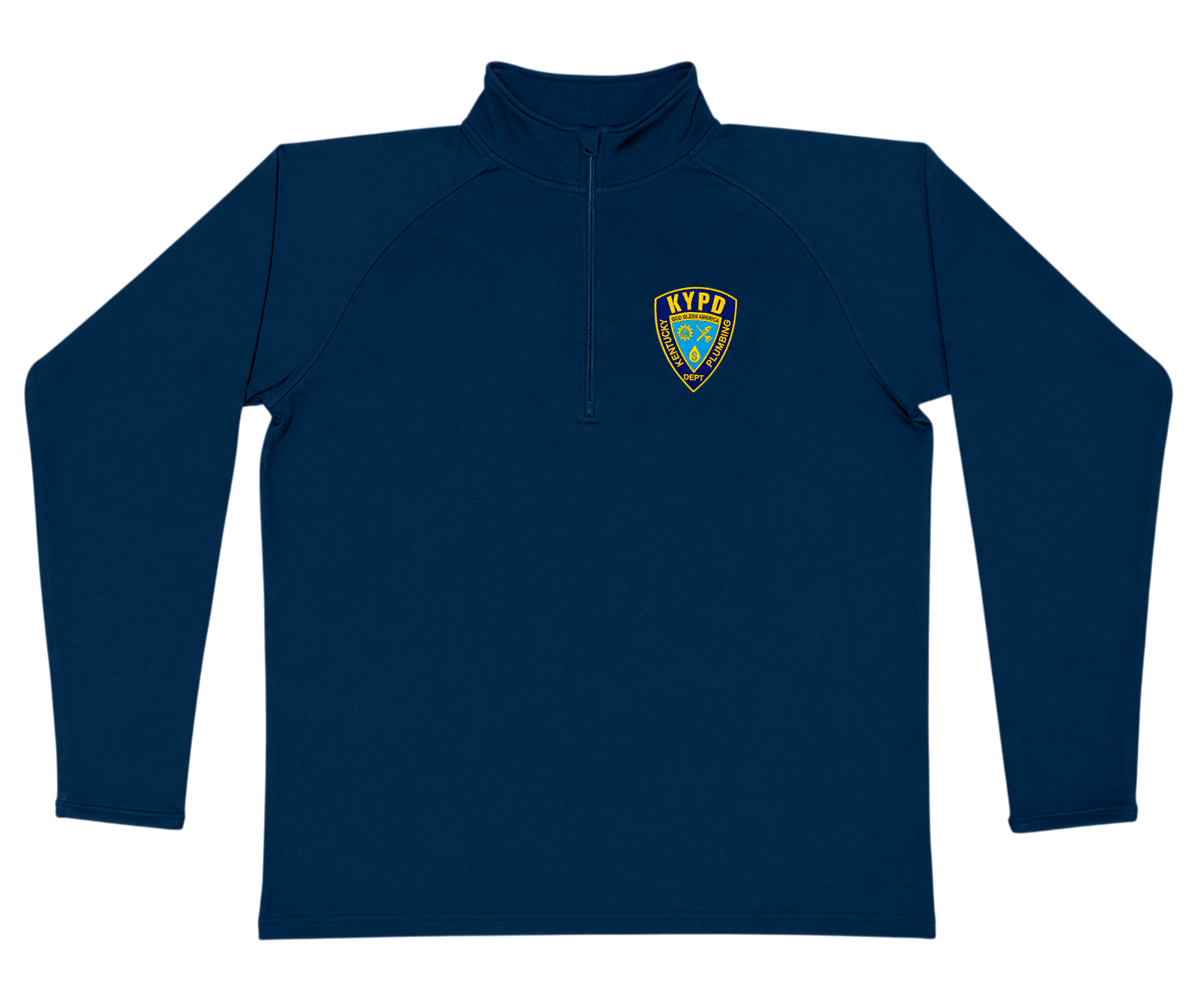 KYPD Quarter-Zip Pullover Navy Blue